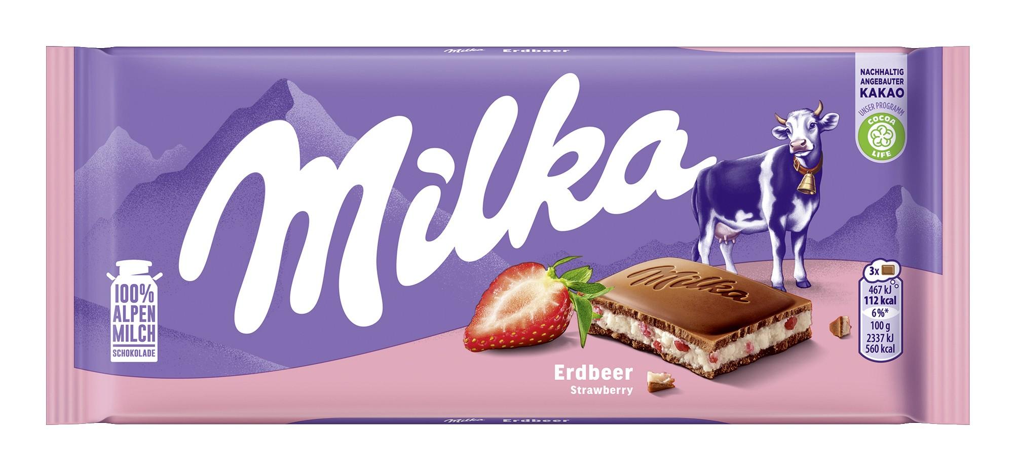 Milka Erdbeer 100g