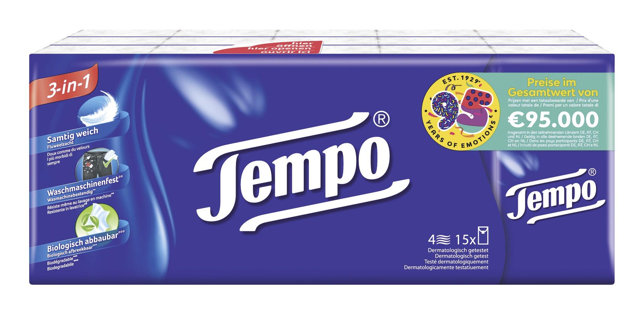 Tempo Taschentuch  15 x 10 Stück