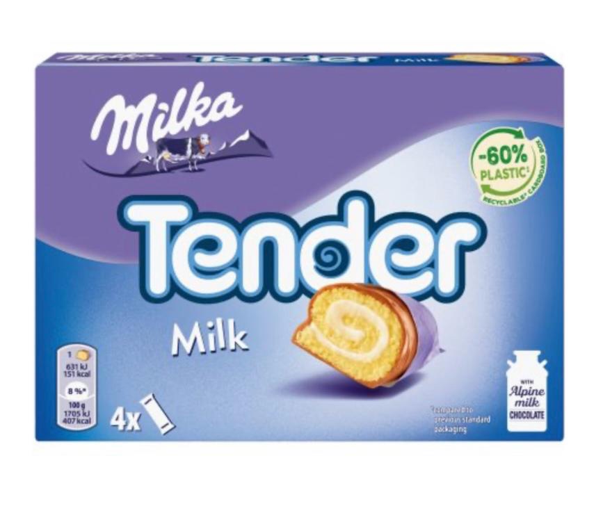 Milka Tender Milch Riegel 4er 148 g